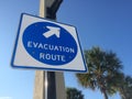 Hurricane evacuation sign