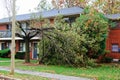 Hurricane flood and wind damage Royalty Free Stock Photo