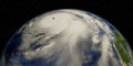 Hurricane Genevieve 2020 from Space. Elements of this image are furnished by NASA