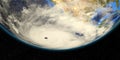 Hurricane Genevieve 2020 from Space. Elements of this image are furnished by NASA