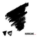 hurricane grunge vector sign. Tornado icon. Hand drawn weather illustration