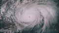 Hurricane Harvey hours before making landfall