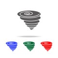 Hurricane icon. Elements of weather in multi colored icons. Premium quality graphic design icon. Simple icon for websites, web des