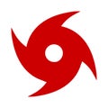 Hurricane Icon. Whirlwind, tornado symbol