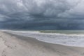 Hurricane Idalia from Naples Beach Royalty Free Stock Photo