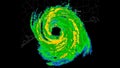 Hurricane Ike (2008) Landfall Time Lapse