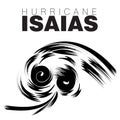 HURRICANE ISAIAS which translates as God is my salvation Royalty Free Stock Photo