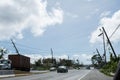 Hurricane Maria Damage in Hatillo, Puerto Rico Royalty Free Stock Photo