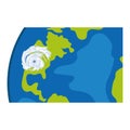 hurricane over world planet