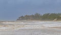 Hurricane Playa del Carmen beach Mexico extremely high tsunami waves
