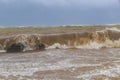 Hurricane Playa del Carmen beach Mexico extremely high tsunami waves