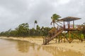 Hurricane Playa del Carmen beach Mexico extremely high tsunami waves