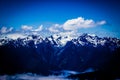 Hurricane Ridge mountain range landscape in Olympic National Park Royalty Free Stock Photo