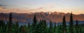 Hurricane Ridge Olympic National Park Mountain Range Sunset Royalty Free Stock Photo