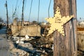 Hurricane Sandy burnt debris, Breezy Point, Queens Royalty Free Stock Photo