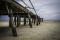 After Hurricane Sandy: Ocean Grove, New Jersey Fishing Pier Royalty Free Stock Photo