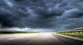 Hurricane tornado road background Royalty Free Stock Photo