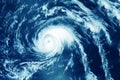 Hurricane, tornado view from space. Elements of this image furnished by NASA Royalty Free Stock Photo