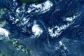 Hurricane, typhoon from space. Elements of this image furnished by NASA