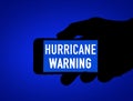 Hurricane warning app mobile phone warning