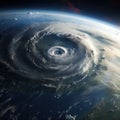 Hurricane weather storm satellite picture Royalty Free Stock Photo