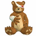 Hurt Bear Royalty Free Stock Photo
