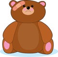 Hurt Teddy Bear Royalty Free Stock Photo