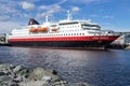 Hurtigruten coastal vessel KONG HARALD in Trondheim, Norway