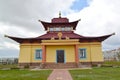 Hurul of the Buddhist center of tradition Kagyu Karma. Elista, Kalmykia Royalty Free Stock Photo