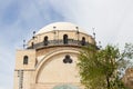 The Hurva Synagogue in the Jewish quarter of the old city of Jerusalem, Israel. Orthodox Judaism in the world