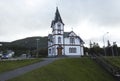 Husavik Church, Skj lfandi Bay, Iceland Royalty Free Stock Photo