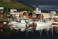 Husavik, whale-safari capital of Iceland Royalty Free Stock Photo