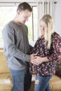 Husband and Wife Expecting Newborn Royalty Free Stock Photo