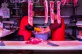 Small butchery at markets, Shanghai China