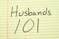 Husbands 101 On A Yellow Legal Pad Royalty Free Stock Photo