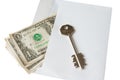 Hush Money in Envelope with key