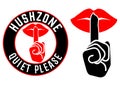 Hushzone Quite Please Icon set