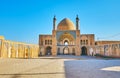 The Hussainiya of Agha Bozorg Mosque, Kashan, Iran Royalty Free Stock Photo