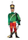 Hussar russian character. Vector file. Royalty Free Stock Photo