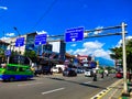 The hustle and bustle of the streets of Bogor, West Java Royalty Free Stock Photo