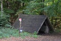 Hut in Autumn in the Sunder in the Town Walsrode, Lower Saxony