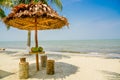 Hut by the beach livingston guatemala