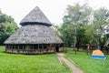 Hut in a camping place in National Park Laguna Lachua, Guatema