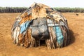 Hut in Daasanach tribe village near Omorate, Ethiop