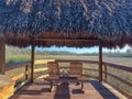 hut in the marsh Royalty Free Stock Photo