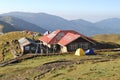 Hut In Mountain.