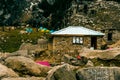 Hut in the mountains Royalty Free Stock Photo