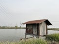 hut near the river