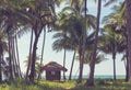 Hut in Palawan Royalty Free Stock Photo