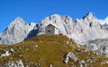 The hut, refugio, bivaccoÃÂ Tiziano in the Alps mountains, Marmarole